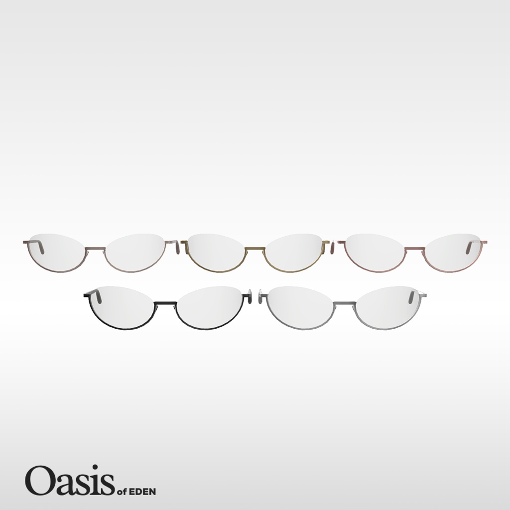 Eclipse Half-eye Glasses 「EDEN Oasis」