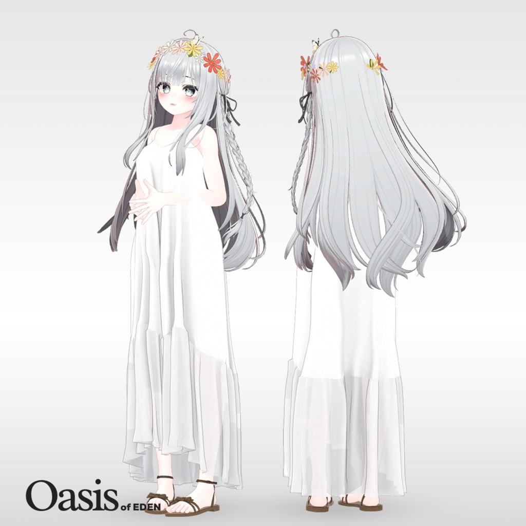 エイプリルノースリーブ ワンピース April Sleeveless Dress 「EDEN Oasis」