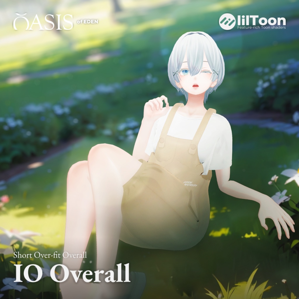 【5アバター対応】IO Overall Dress オーバーオール 「EDEN Oasis」 