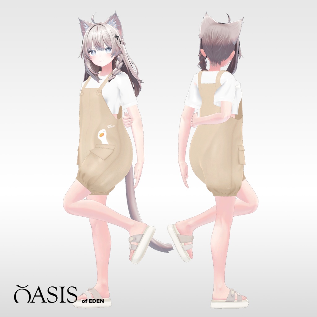 【Shinano:しなの】IO Overall Dress オーバーオール 「EDEN Oasis」