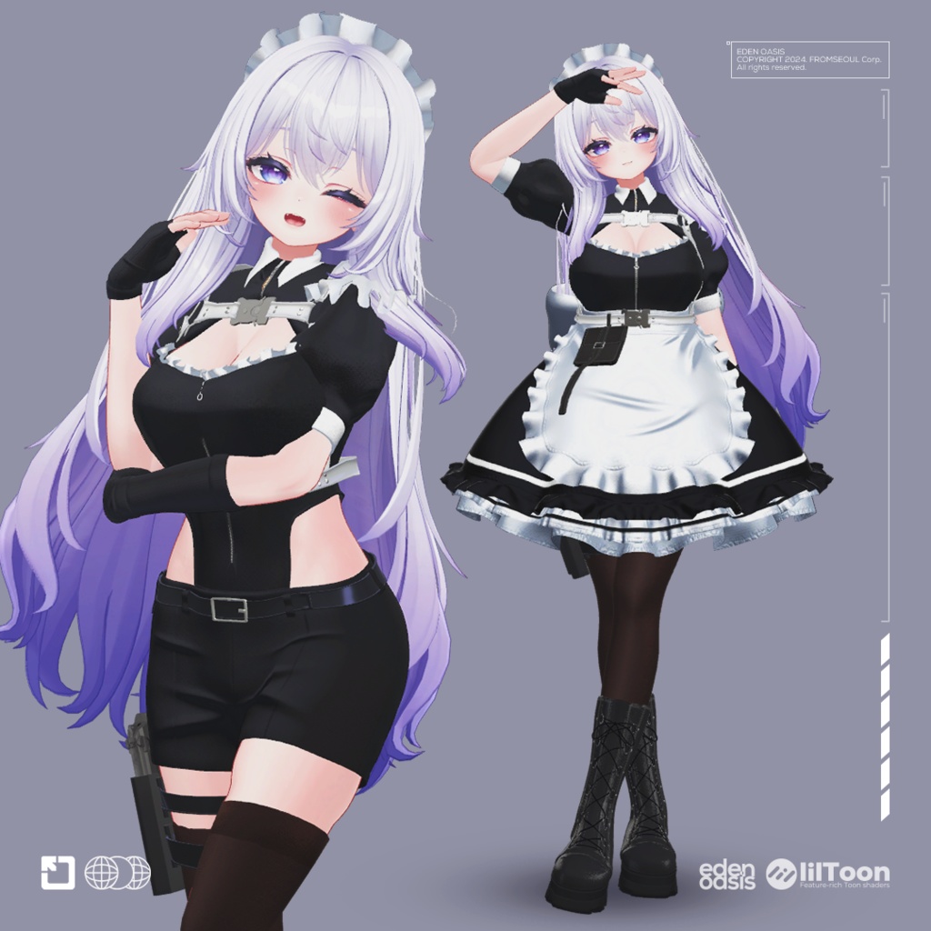 Runasil Maid Dress ルナシルメイド (+Milltina)【8アバター対応】