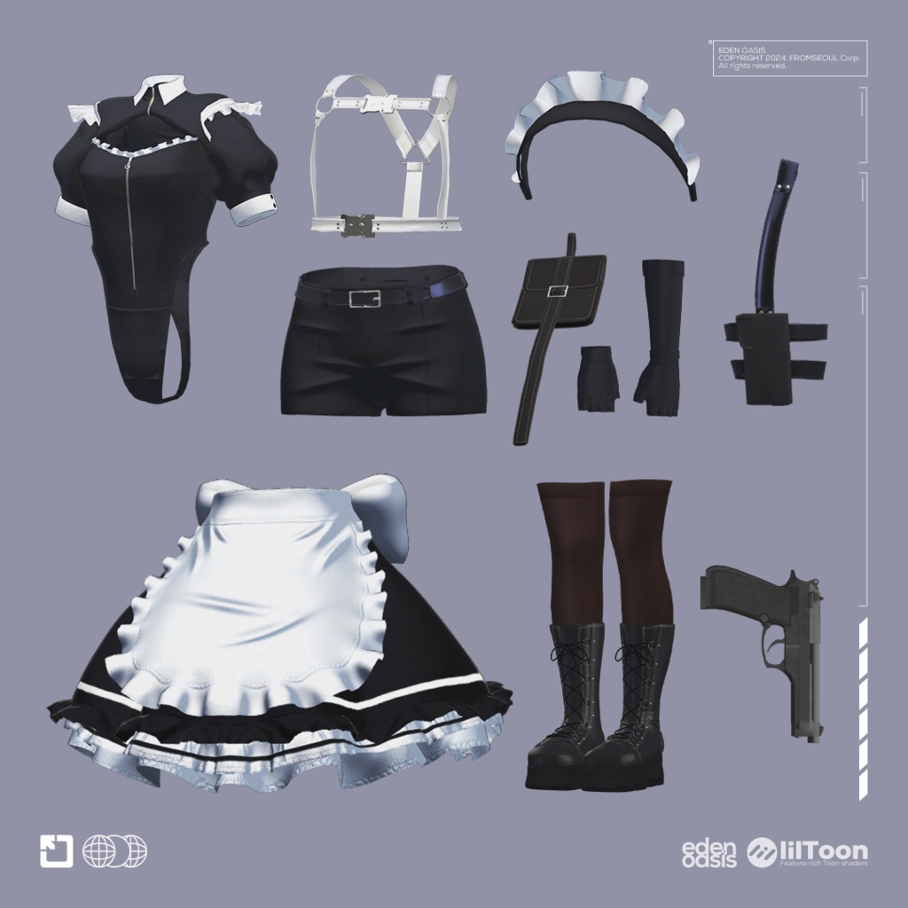 Runasil Maid Dress ルナシルメイド (+Milltina)【8アバター対応】