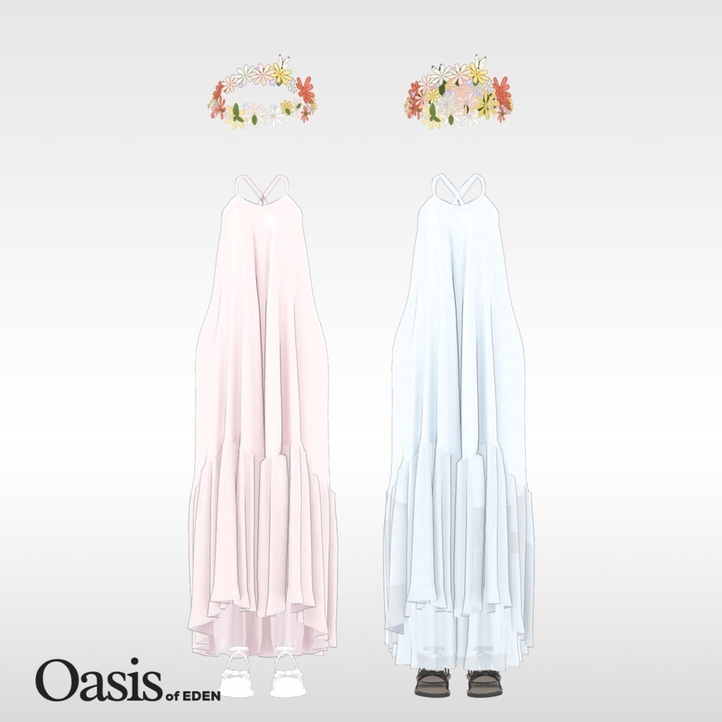 SALE ✨100円✨ 【Shinano, Manuka, Airi】 エイプリルノースリーブ ワンピース April Sleeveless Dress 「EDEN Oasis」