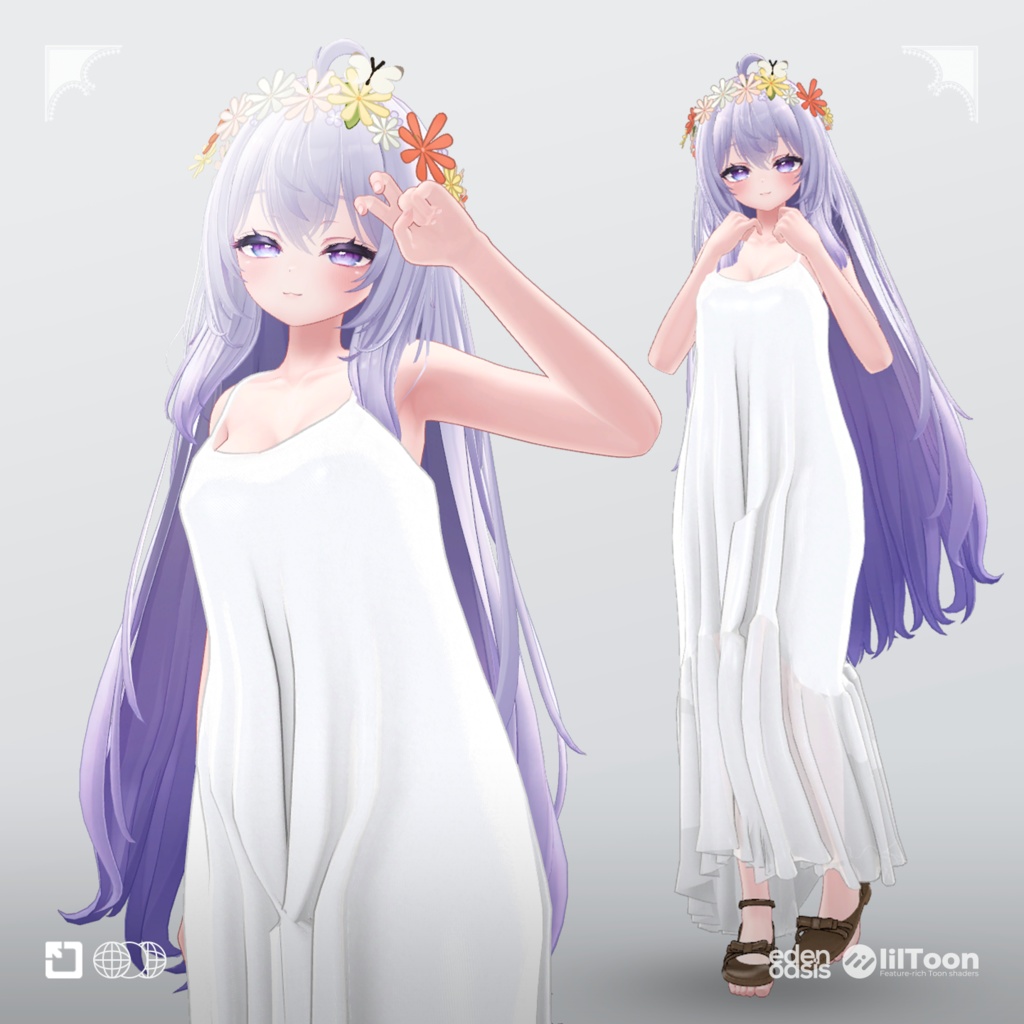 SALE ✨100円✨ 【Shinano, Manuka, Airi】 エイプリルノースリーブ ワンピース April Sleeveless Dress 「EDEN Oasis」