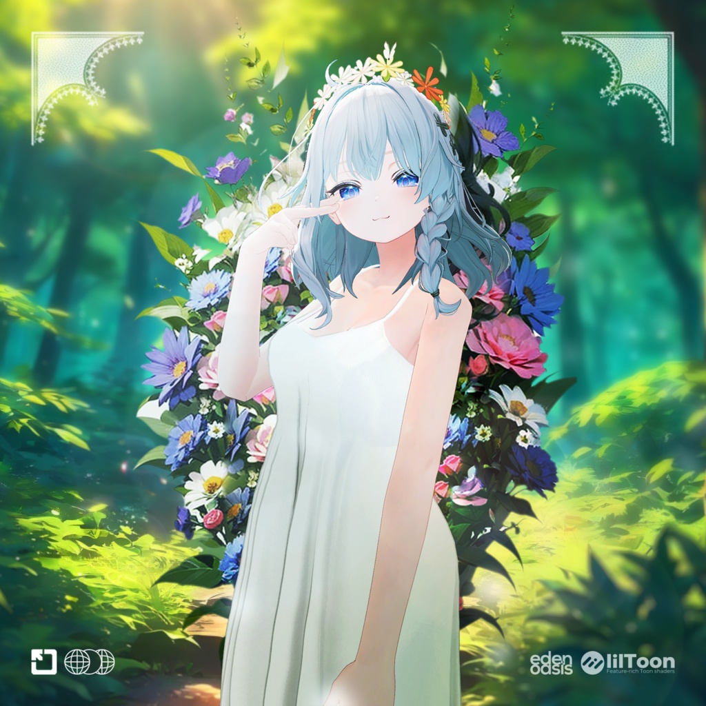 SALE ✨100円✨ 【Shinano, Manuka, Airi】 エイプリルノースリーブ ワンピース April Sleeveless Dress 「EDEN Oasis」