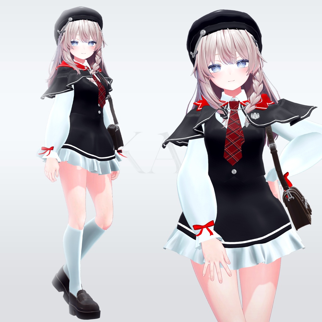 【8アバター対応】アカエル 制服 (AKAEL SEIFUKU)