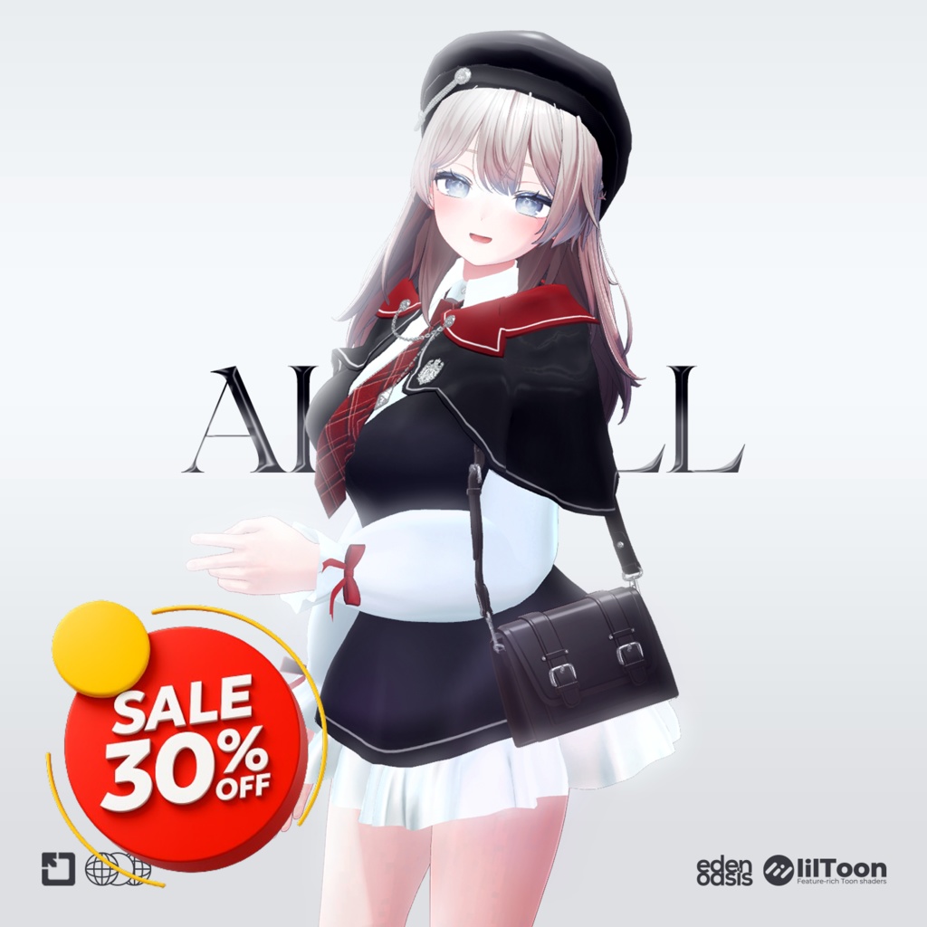 【8アバター対応】アカエル 制服 (AKAEL SEIFUKU)