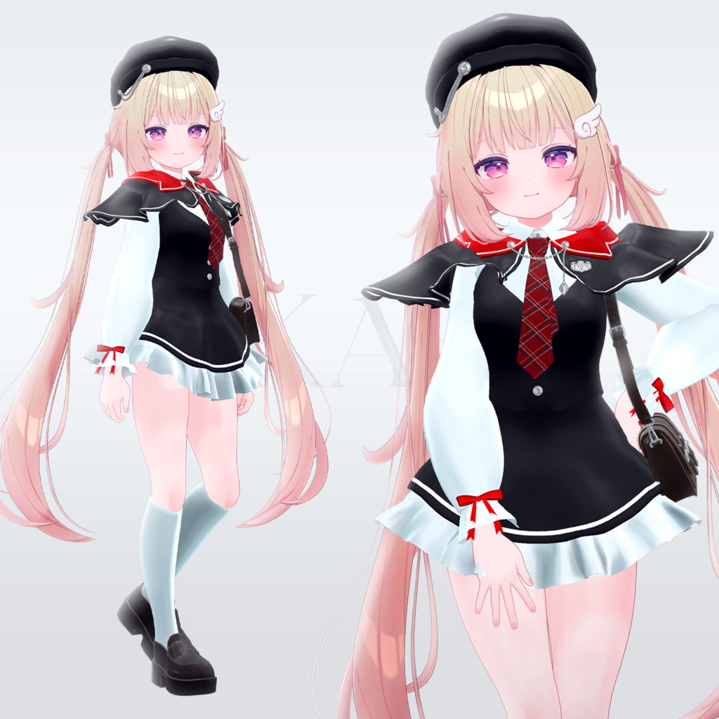 【8アバター対応】アカエル 制服 (AKAEL SEIFUKU)