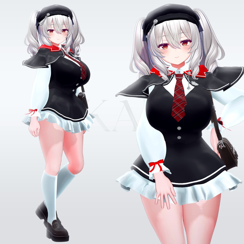 【8アバター対応】アカエル 制服 (AKAEL SEIFUKU)