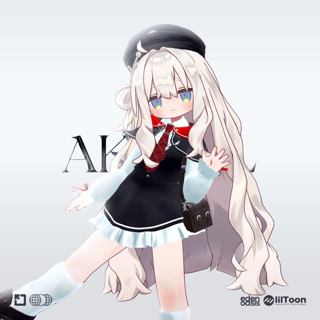 【8アバター対応】アカエル 制服 (AKAEL SEIFUKU)