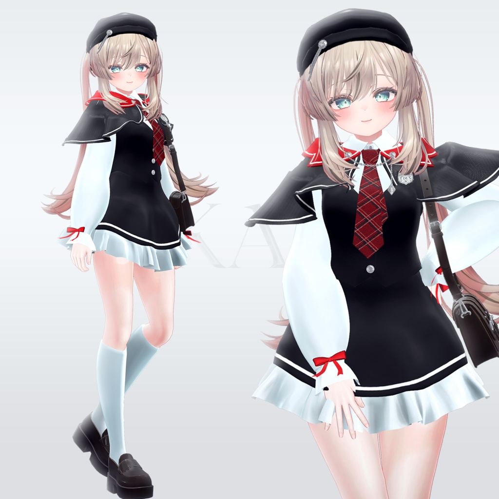 【8アバター対応】アカエル 制服 (AKAEL SEIFUKU)