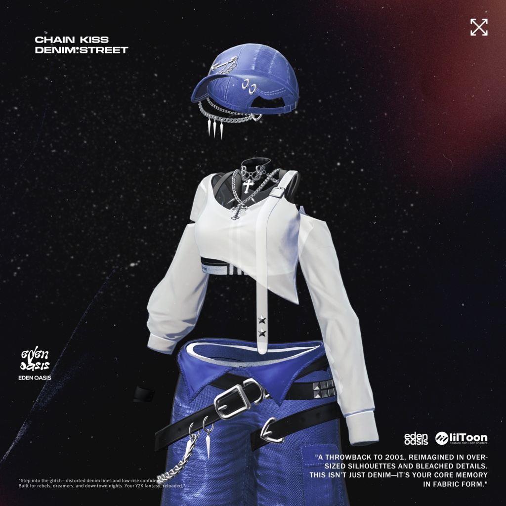 Chain Kiss : Denim Street 【14アバター対応】