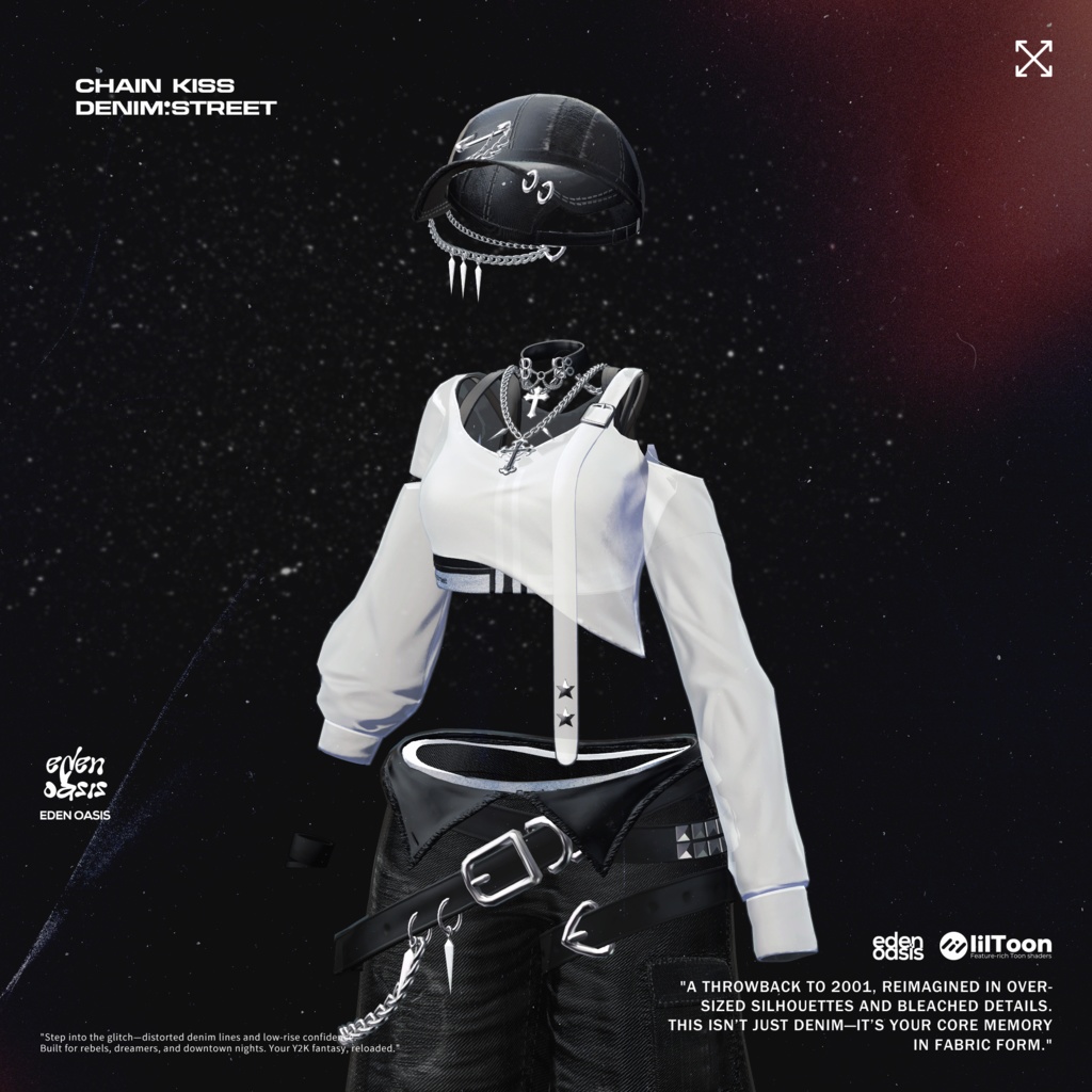 Chain Kiss : Denim Street 【14アバター対応】
