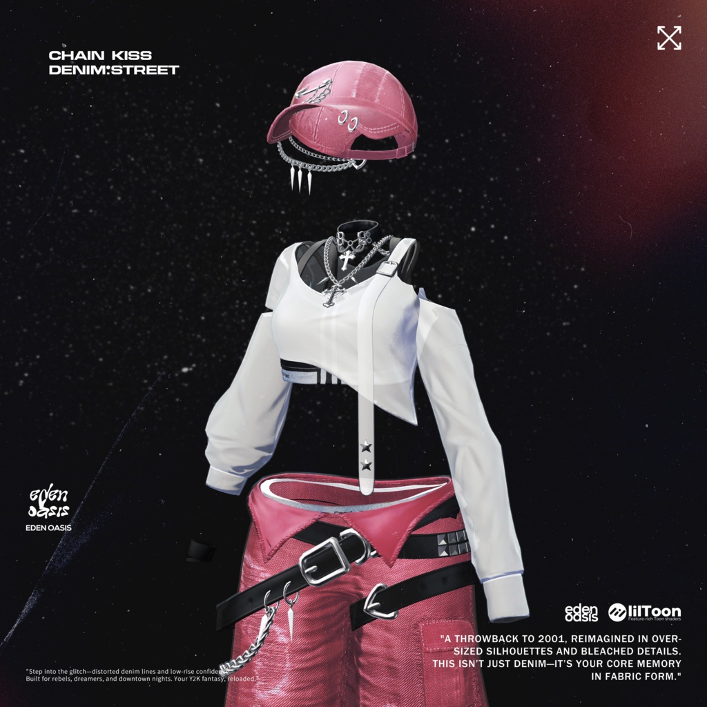 Chain Kiss : Denim Street 【14アバター対応】