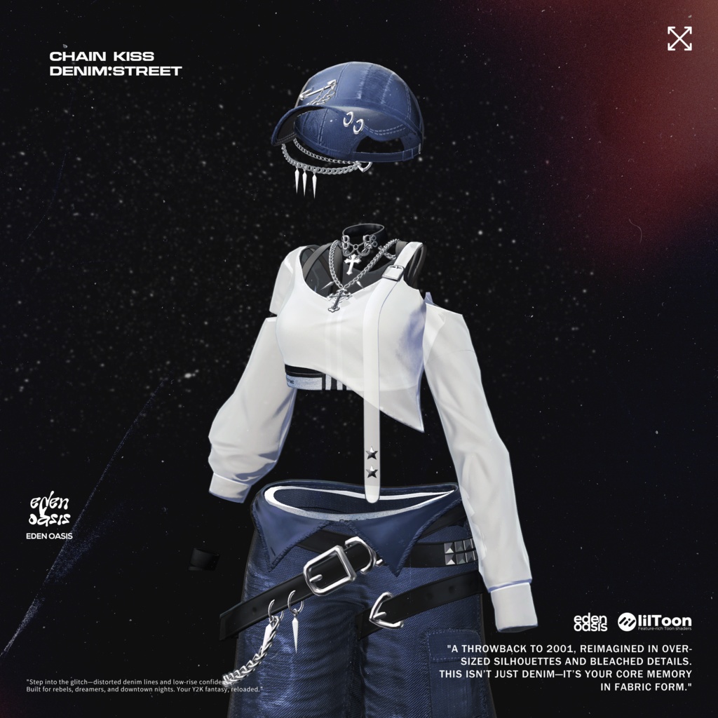 Chain Kiss : Denim Street 【14アバター対応】