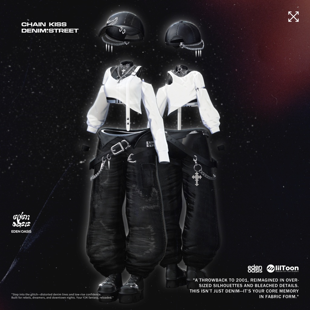 Chain Kiss : Denim Street 【14アバター対応】