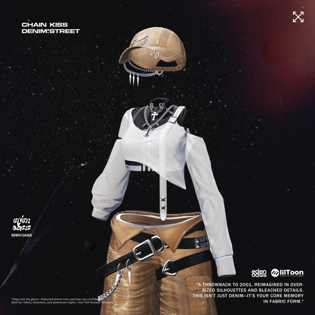 Chain Kiss : Denim Street 【14アバター対応】