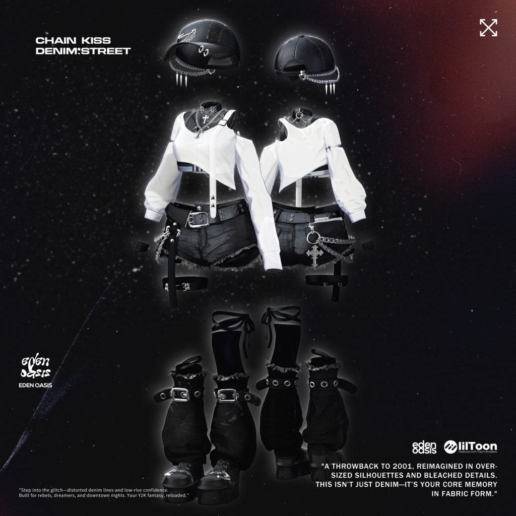 Chain Kiss : Denim Street 【14アバター対応】