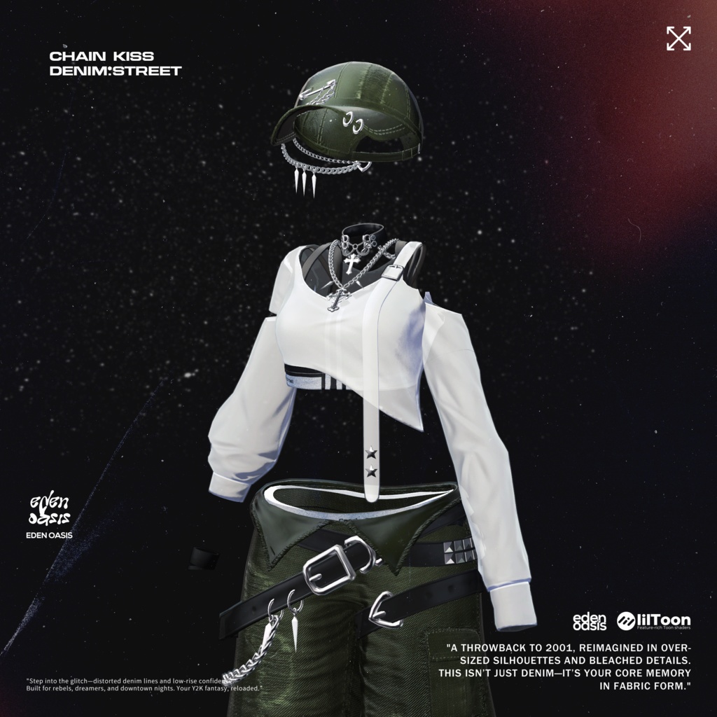 Chain Kiss : Denim Street 【14アバター対応】