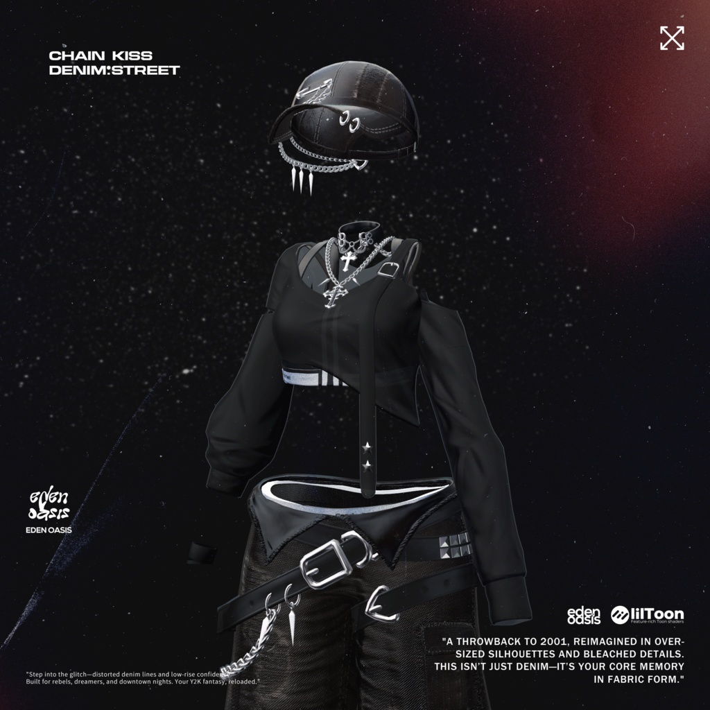 Chain Kiss : Denim Street 【14アバター対応】