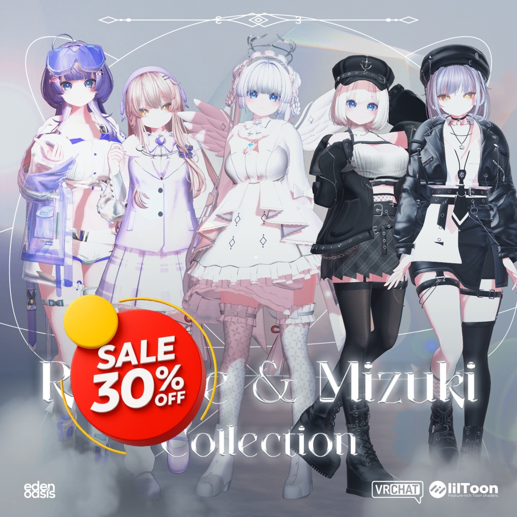 ✨9月SALE✨ Rurune_Mizuki Collection ルルネ_瑞希【6 Clothes Package】