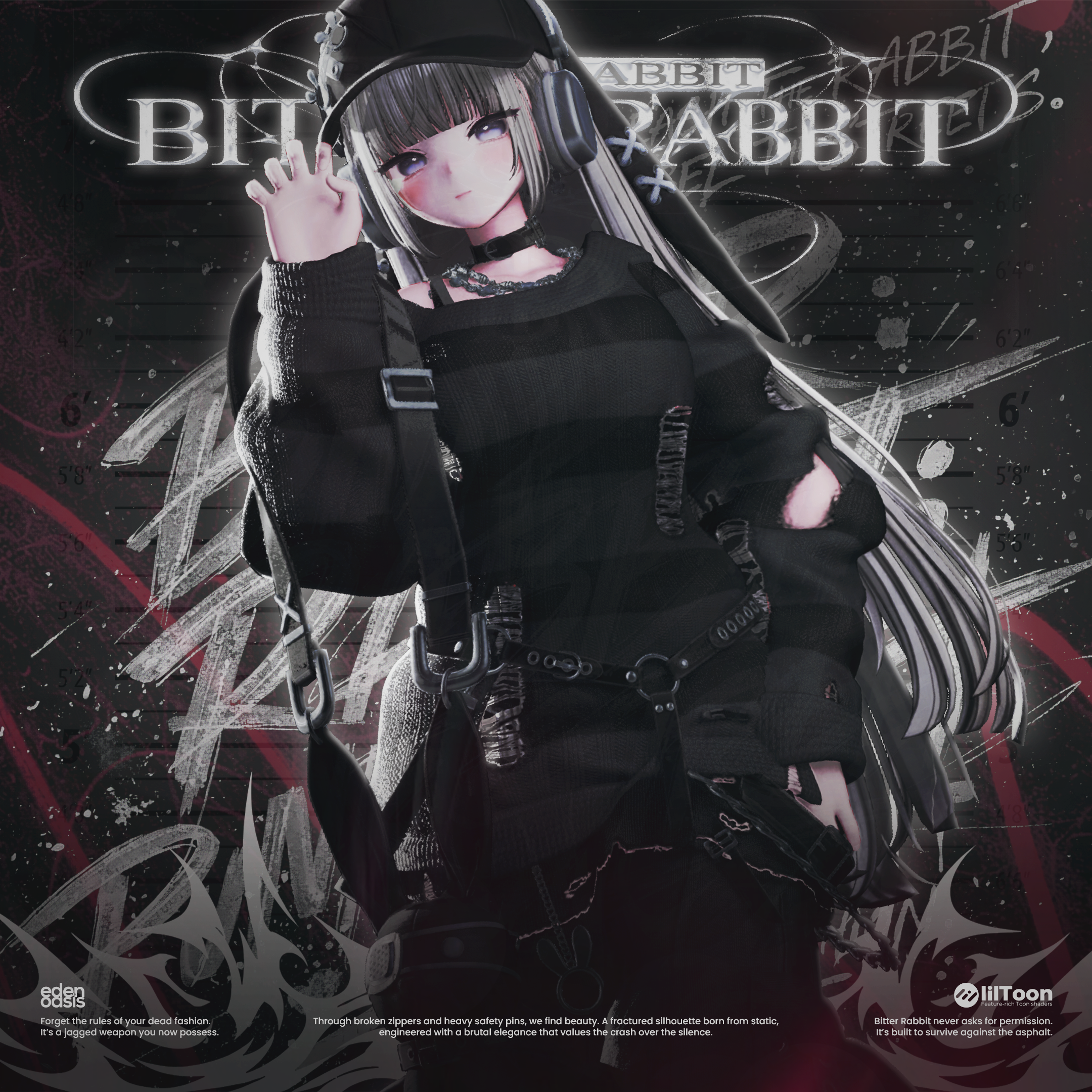 Bitter Rabbit : Punk Street【20アバター対応】 - EDEN Oasis - BOOTH