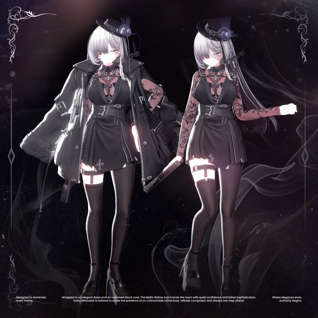✨セール中✨ The Mafia Widow【19アバター対応】🖤