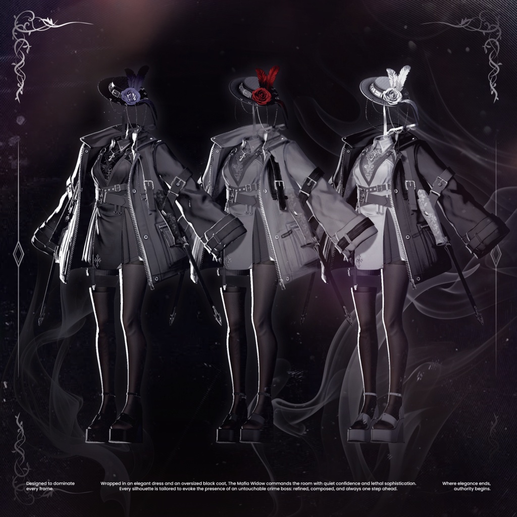 ✨セール中✨ The Mafia Widow【19アバター対応】🖤