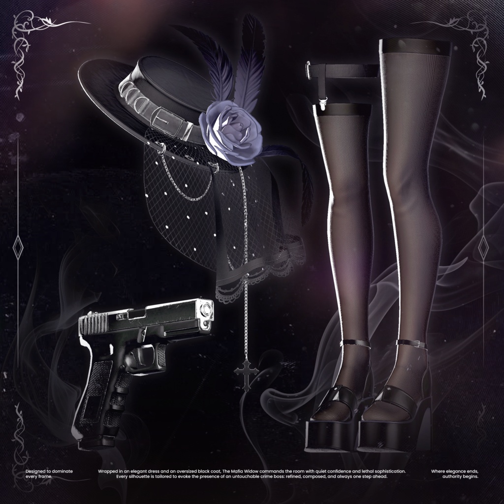 ✨セール中✨ The Mafia Widow【19アバター対応】🖤