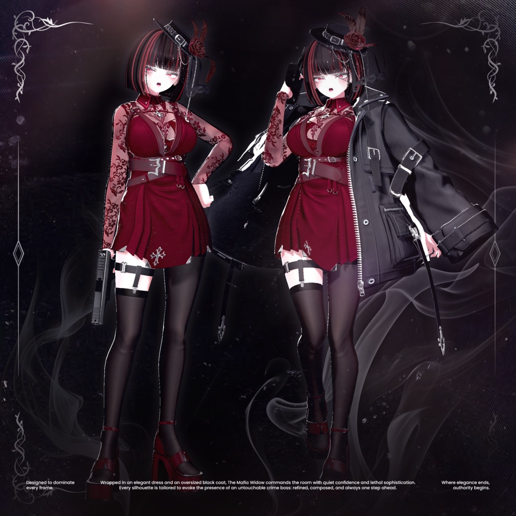 ✨セール中✨ The Mafia Widow【19アバター対応】🖤