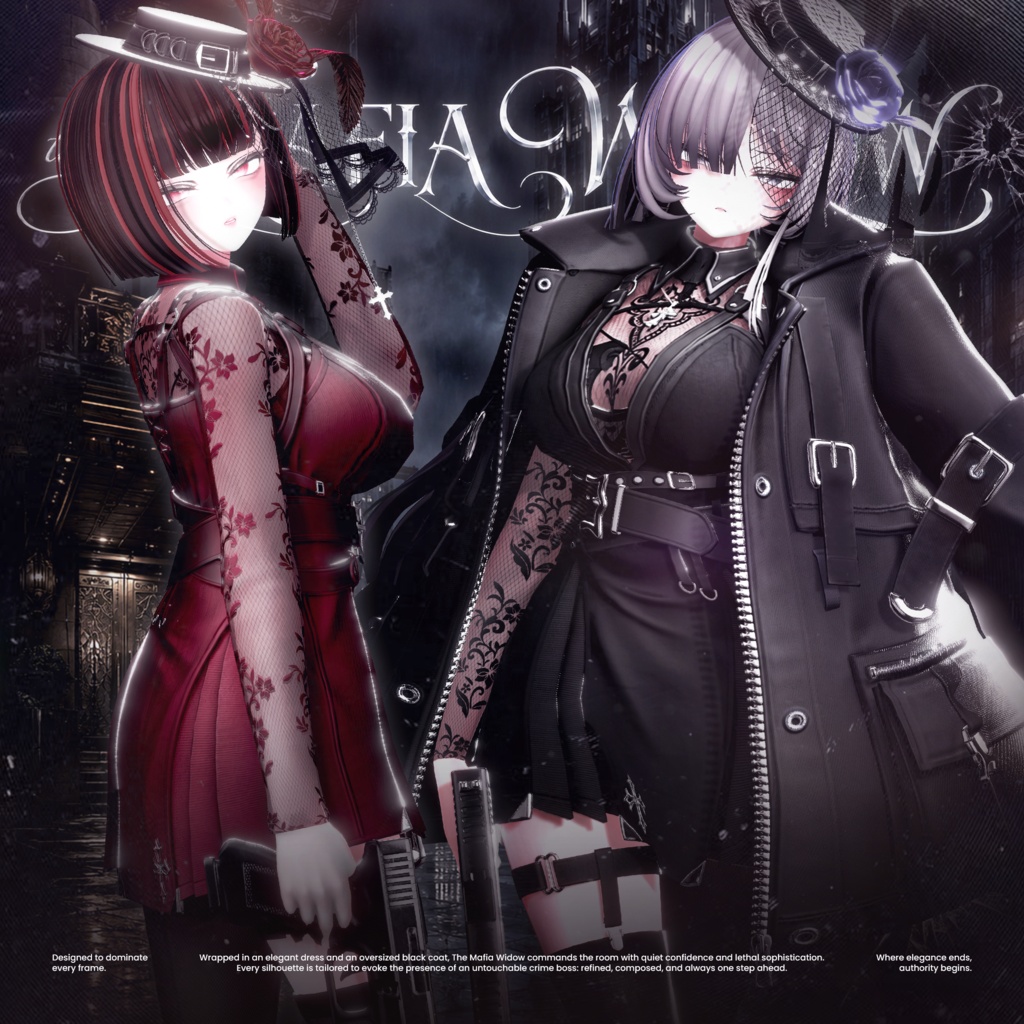 ✨セール中✨ The Mafia Widow【19アバター対応】🖤発売間近🖤