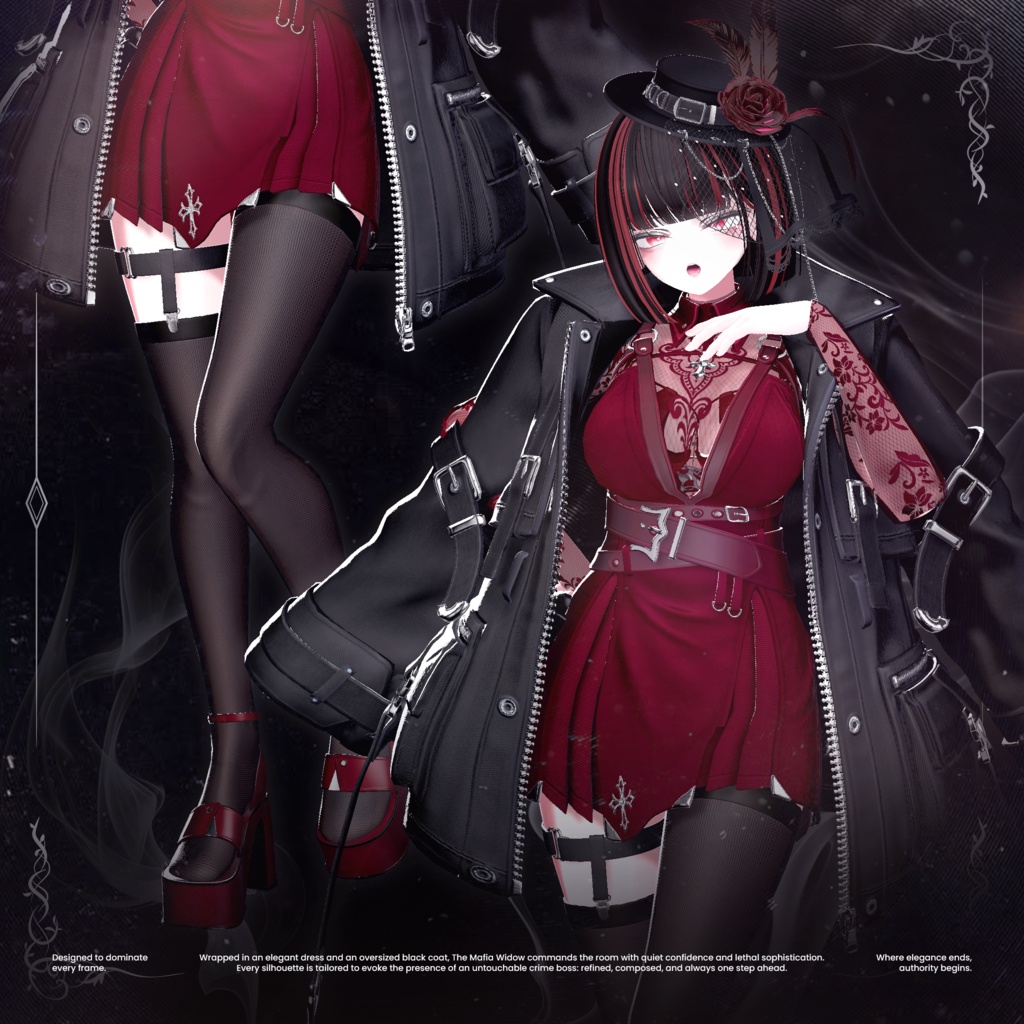 ✨セール中✨ The Mafia Widow【19アバター対応】🖤
