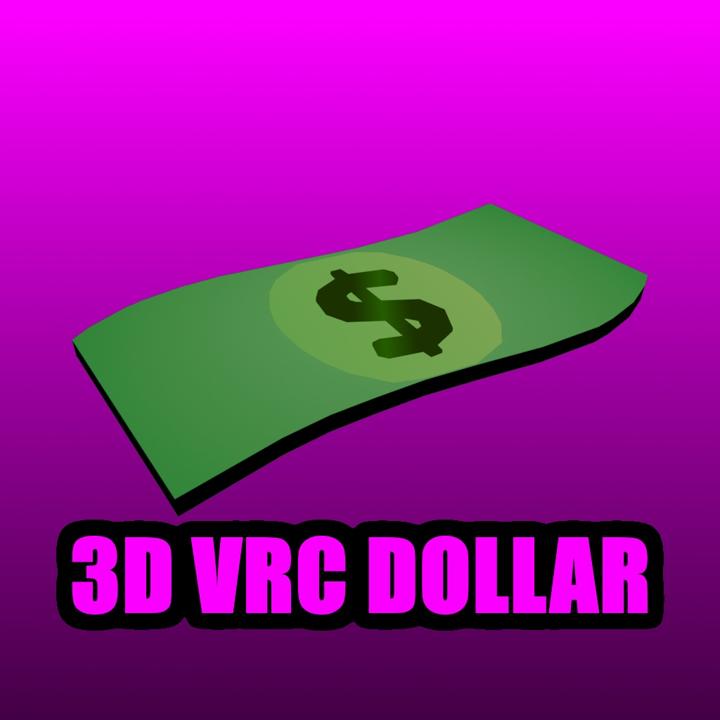 3D VRChat Dollar Emote