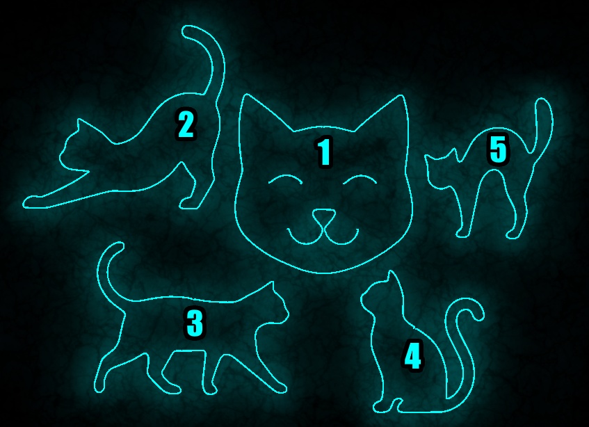 3D Cat Neon Signs