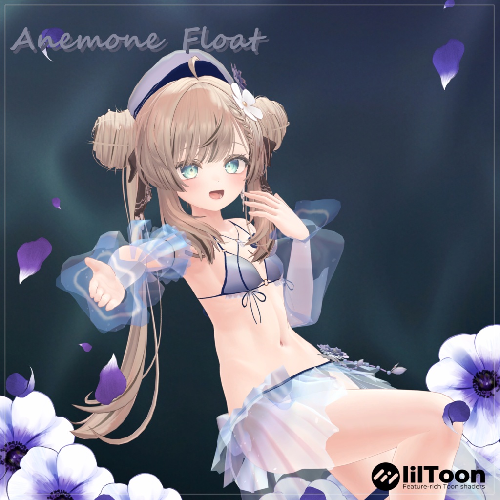 🪼 Anemone float 🪼 マヌカちゃんと森羅ちゃん対応セール中!