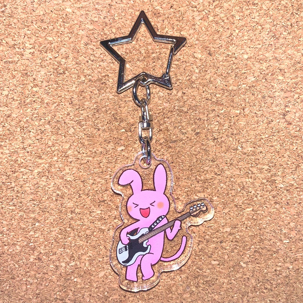 坂本さんアクリルキーホルダー★ベースだって弾いちゃいます★