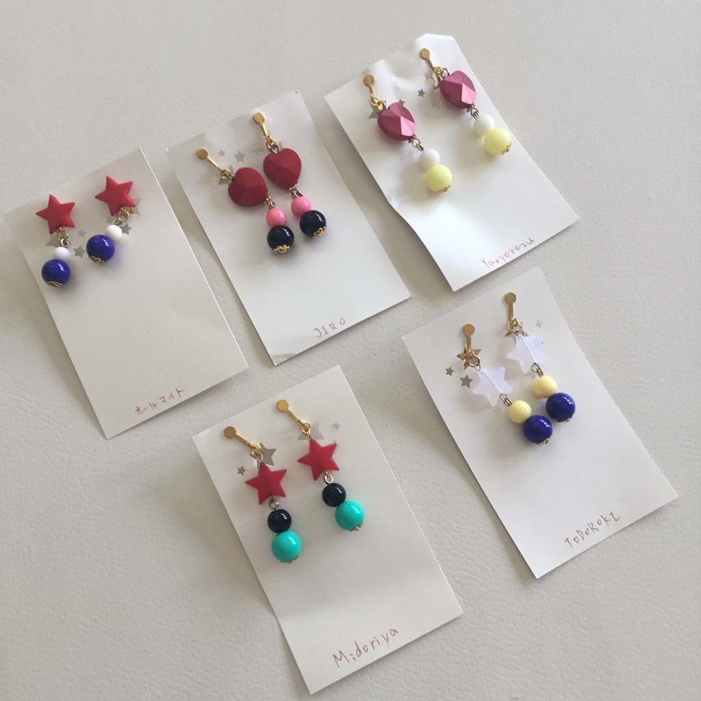 【ヒロアカ】ヒーロースーツカラーイヤリング