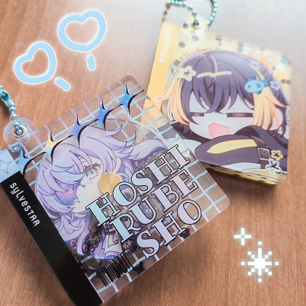 CD風アクリルキーホルダー(星導ショウ・ペトラ グリン)