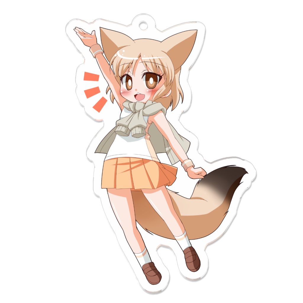 けものフレンズ オグロスナギツネ アクリルキーホルダー