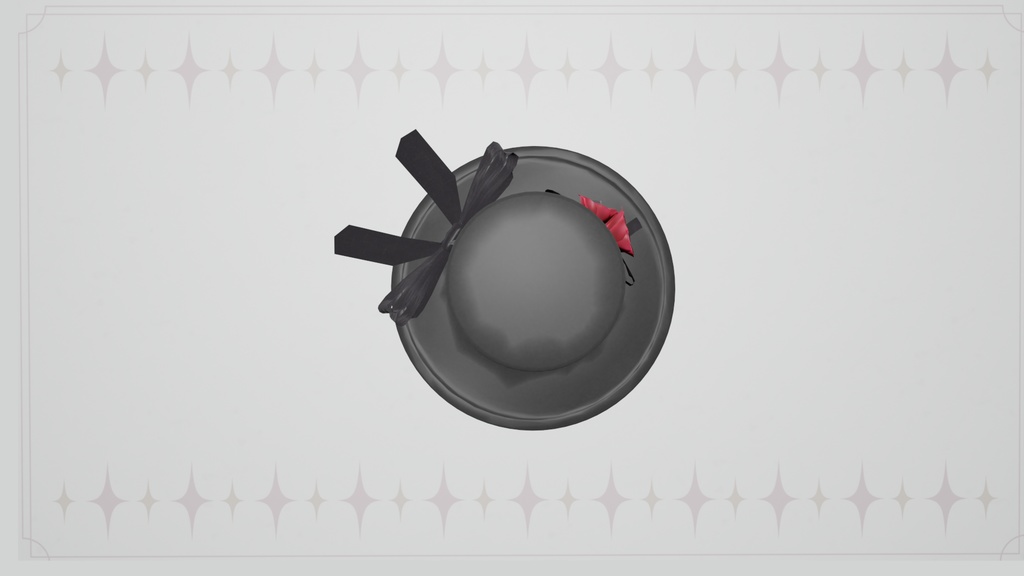 ゴシックハット【VRChat向け3Dモデル】