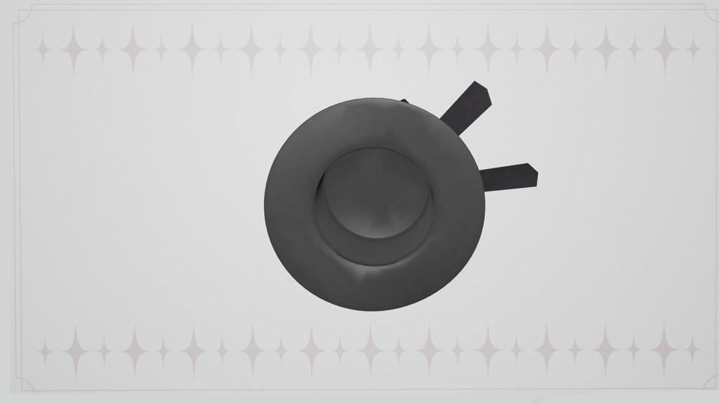 ゴシックハット【VRChat向け3Dモデル】