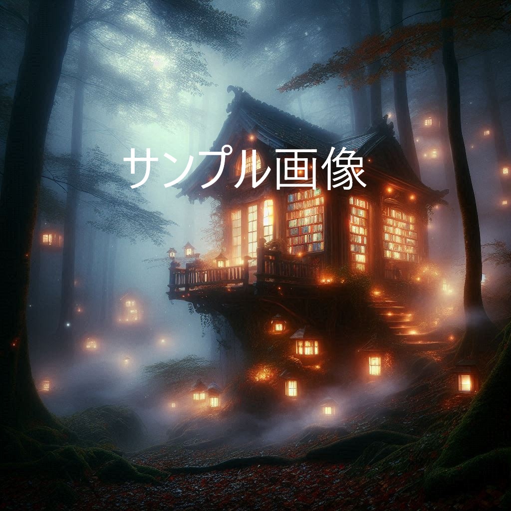 【AIファンタジー素材 Vol.2】静けさと魔法が織りなす幻想世界(PNG・透過・商用利用可)