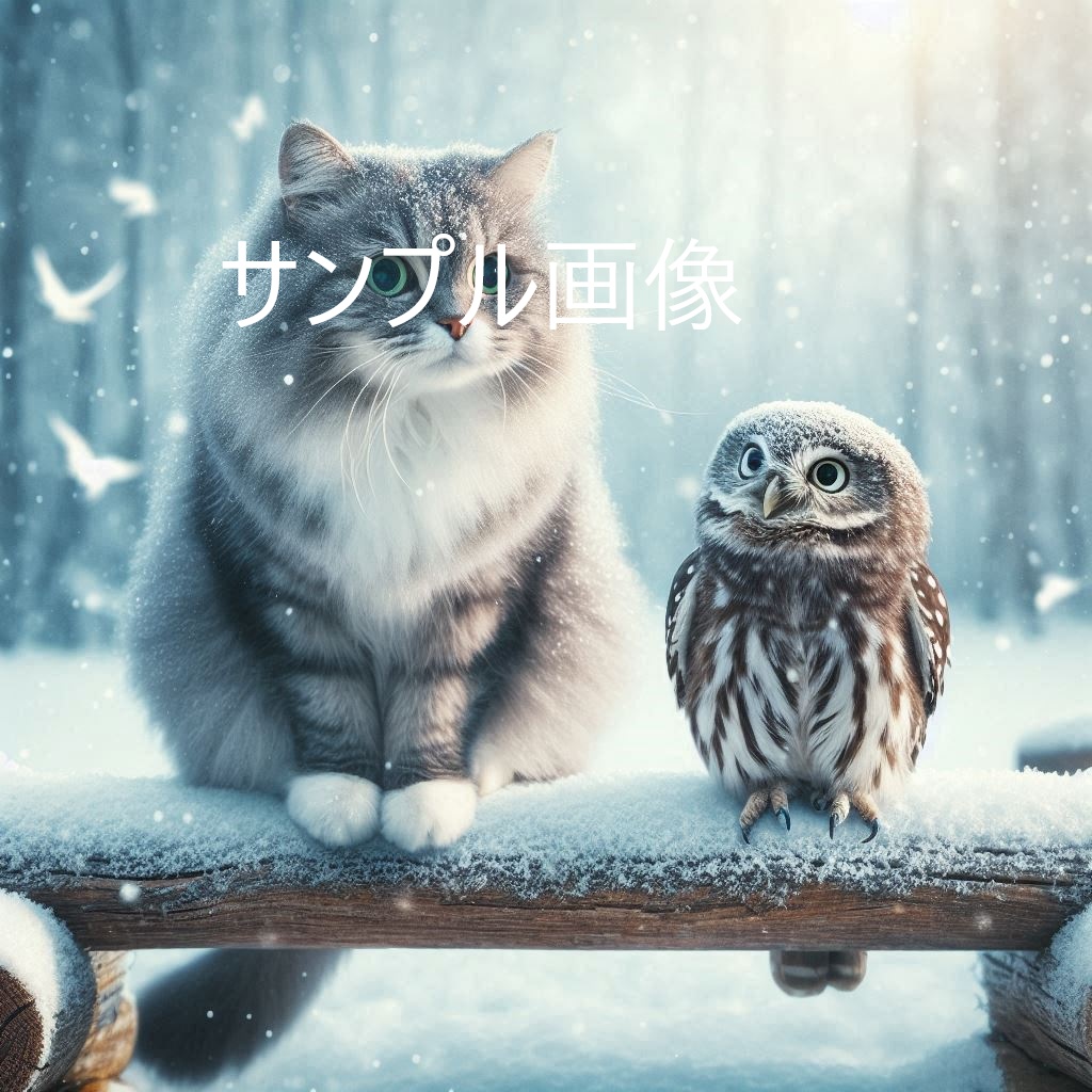 11月の森と精霊たちの幻想背景集