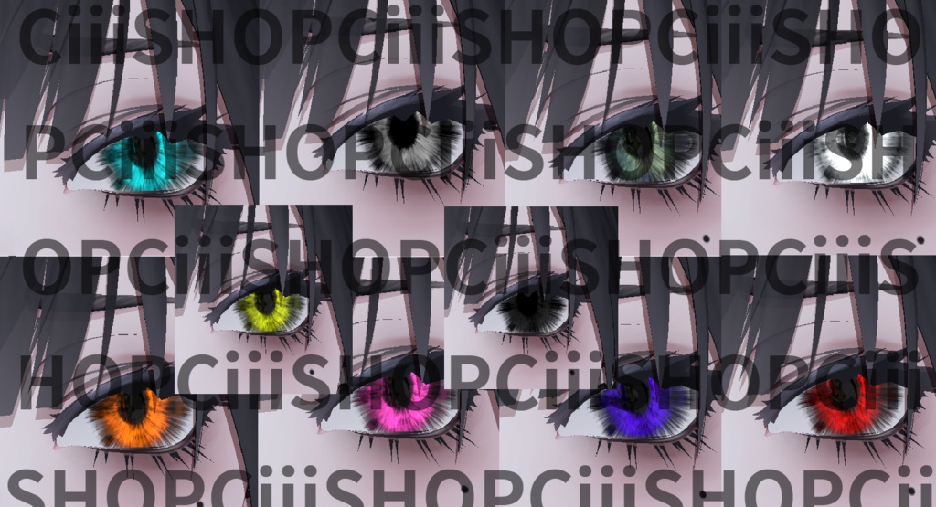 泣夜 アイテクスチャ Nakiya Eye Texture 白瞳孔おまけ5種