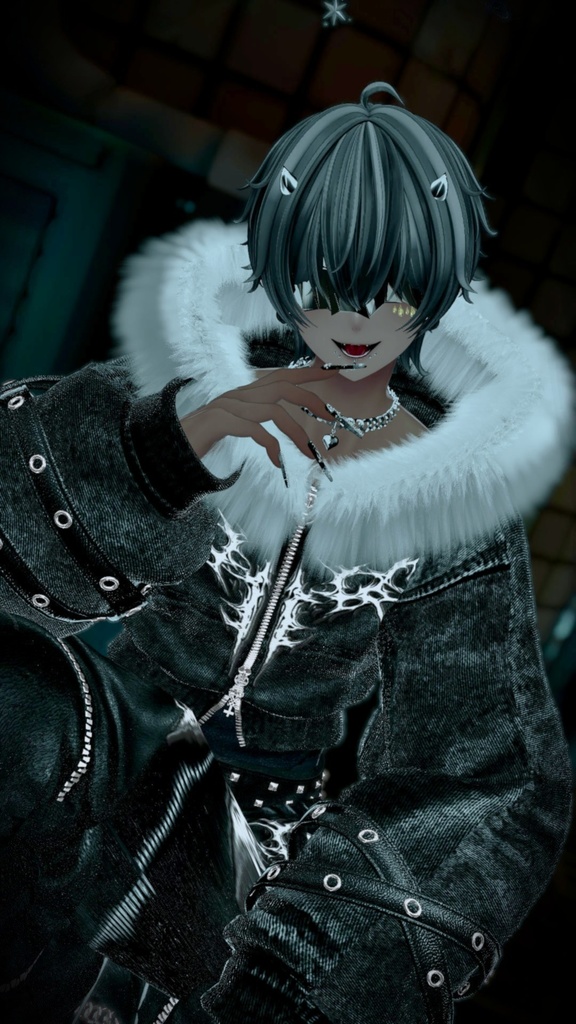 【泣夜専用】Chrome Veil -Metallic Mask-