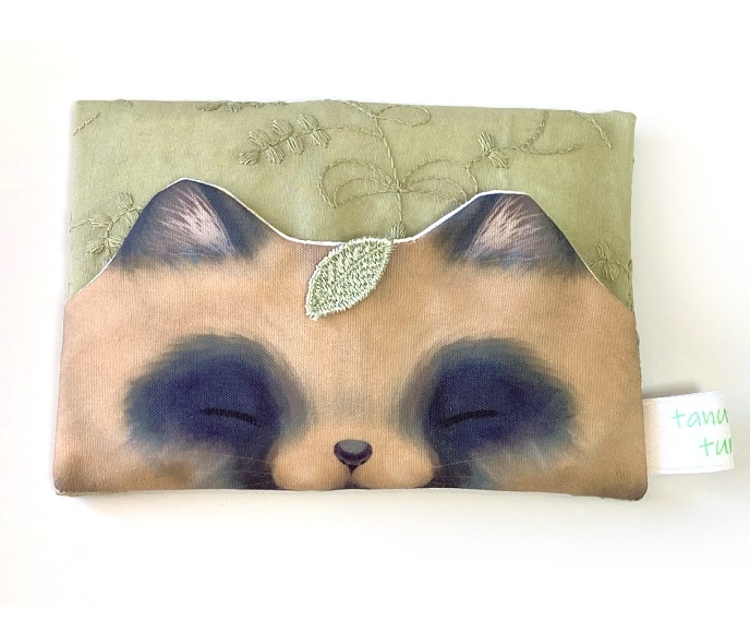 たぬきのお顔ポケットティッシュケース