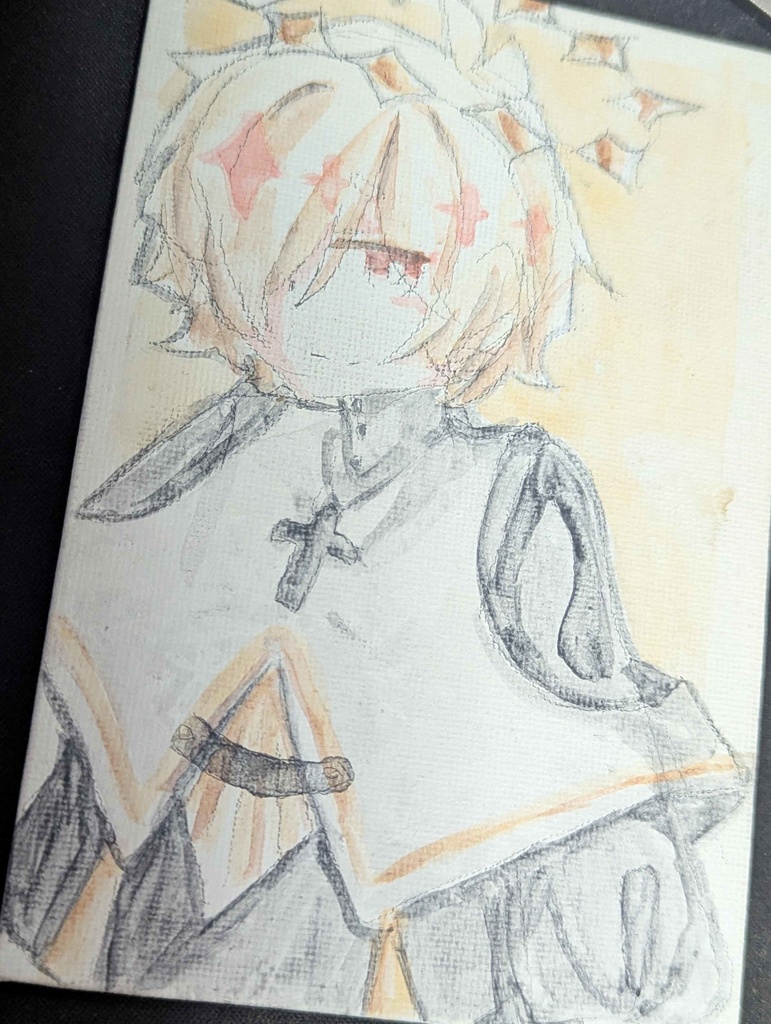 カゼヒキ 直筆キャンバスアート