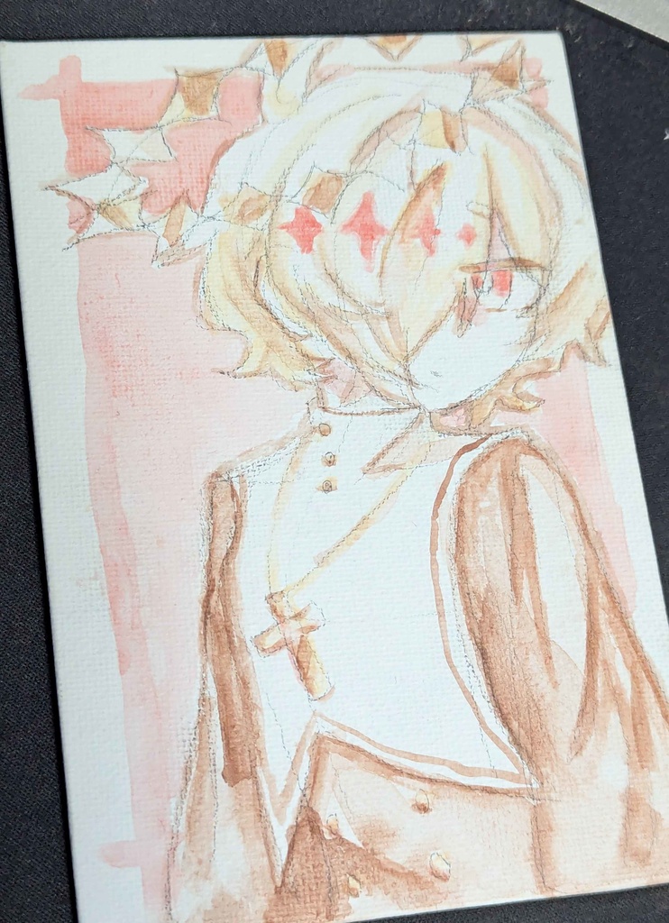 カゼヒキ 直筆キャンバスアート