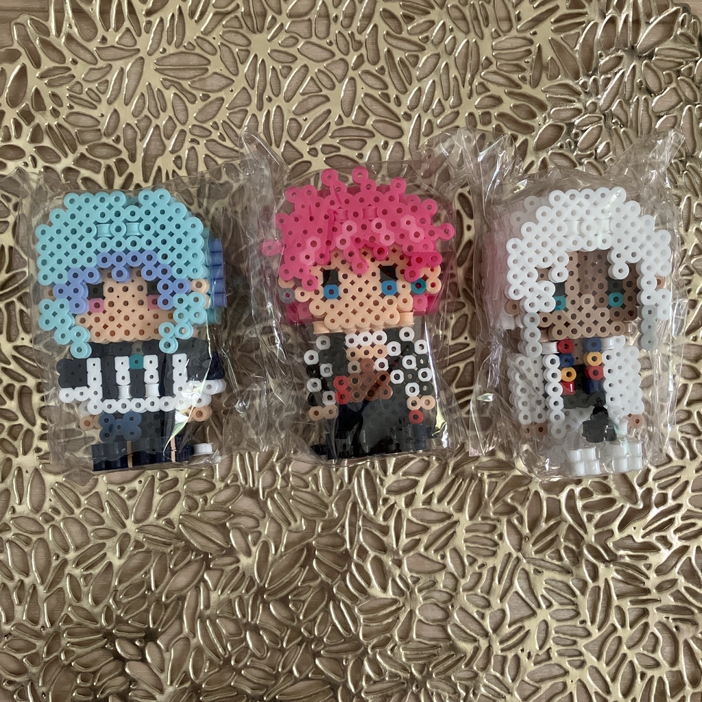 (送料込)アイロンビーズドール(座り姿)