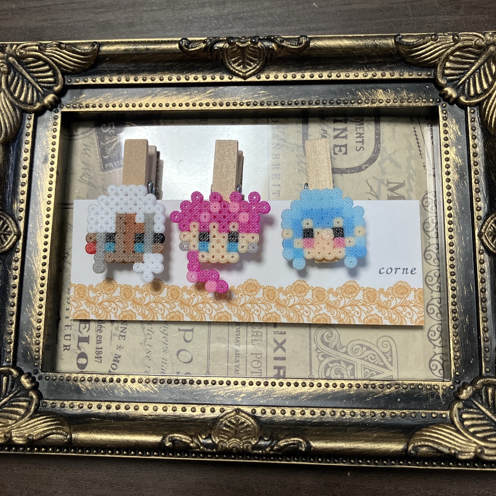 ミニアイロンビーズ🐏さんクリップセット